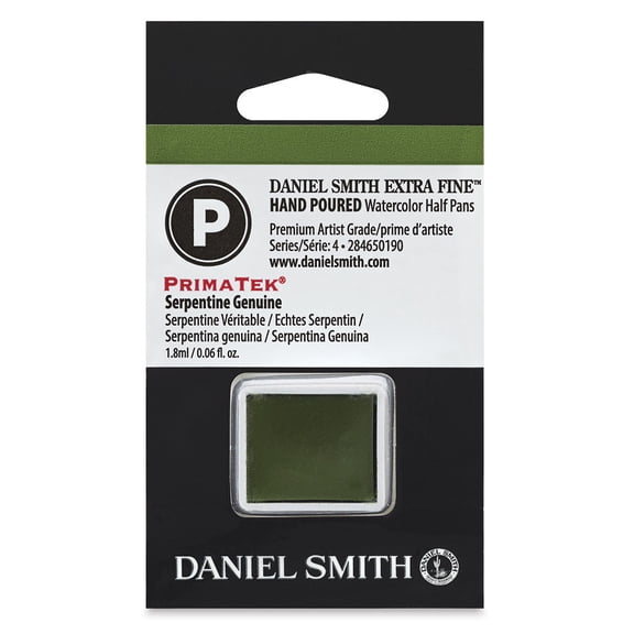 Daniel Smith Extra Fine Watercolor Half Pan - Serpentine Genuine