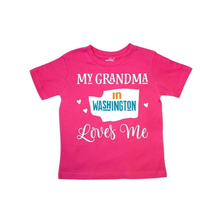 

Inktastic Washington Grandma Loves Me Gift Toddler Boy or Toddler Girl T-Shirt