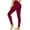 Wine, variant on Womens Tall Yoga Pants Woman Leggings Elastic High Waisted Belly Control Workout Trousers Solid Color Casual Tights Slim Fit Outdoor Running Jogger Blue