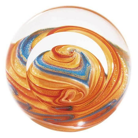 Hand Blown Glass Paperweight - Glass Eye Studio Jupiter Blown Glass Paperweight