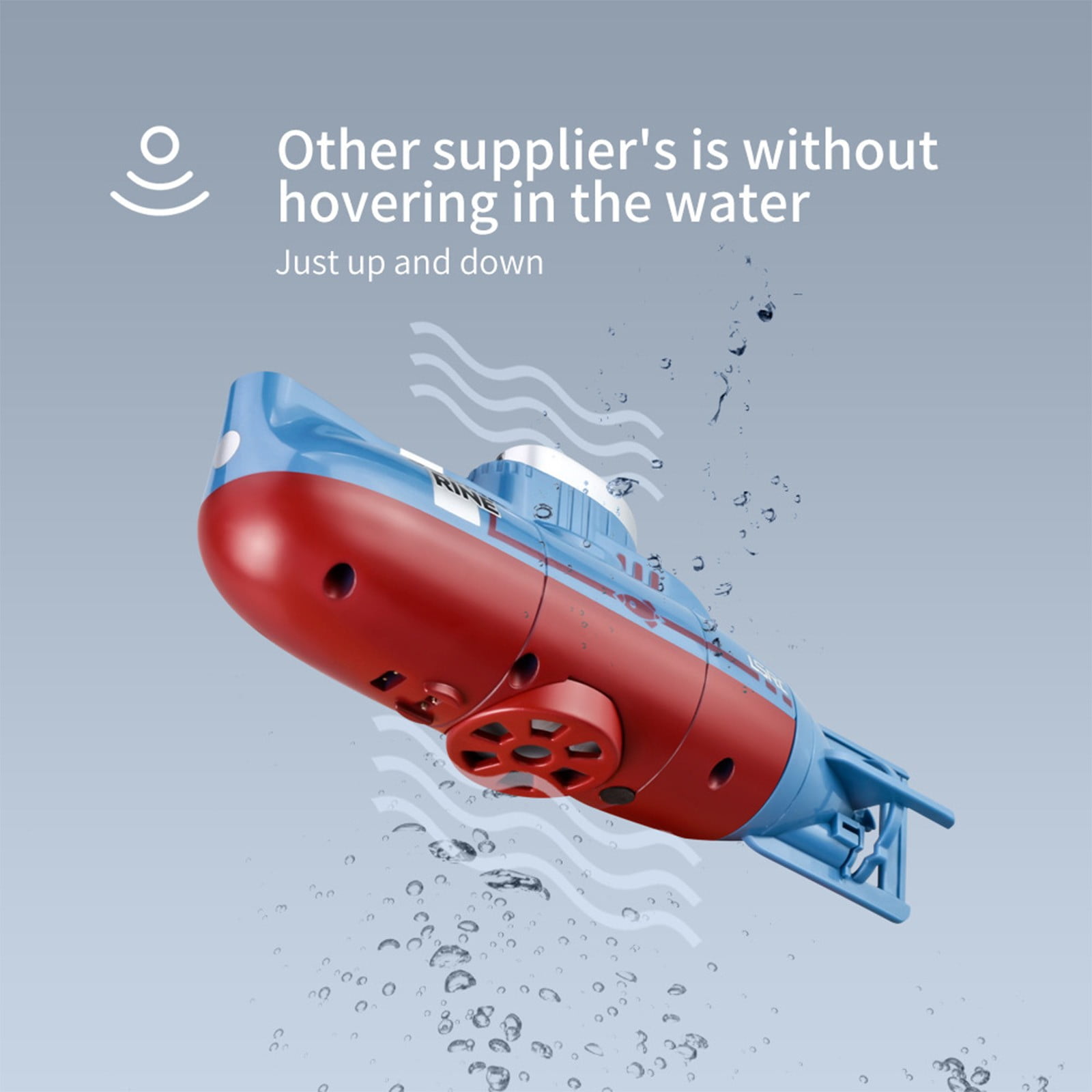Usbinx Life Toy Gift, Mini Remote-Controlled Underwater Boat Toy Rechargeable Submarine with Diving Capability for Teens 27.58in Depth