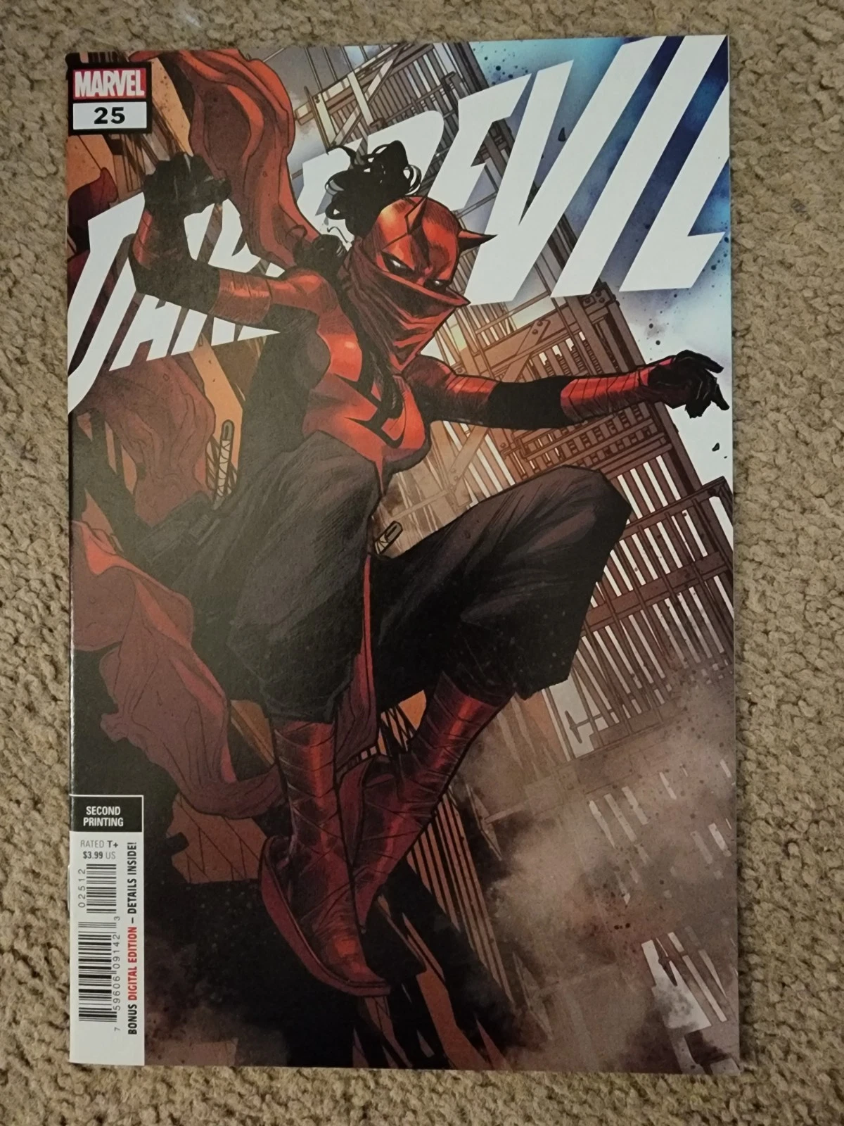 Daredevil #25 NM 2nd Print 2021 Marvel Key 1st Elektra as Daredevil Checchetto