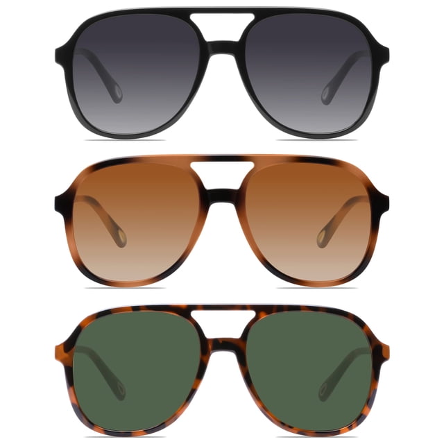 Gafas de sol YDAOWKN Retro Square Aviator UV400 para mujer/hombre