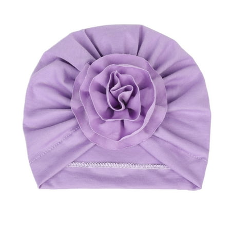 

Girls Boys Hats Caps Toddler Baby Stretch Flowers Floral Breathable Hat Caps Headwear 3 Years