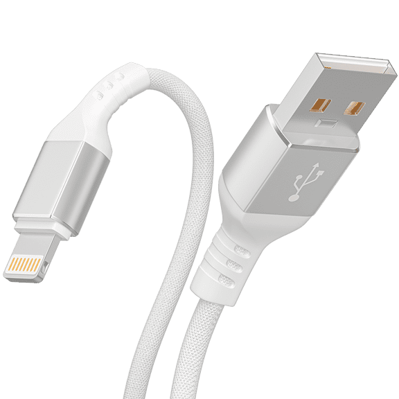 epacks Chargers 3Pack Phone Charging Cords 6FT Nylon Braided Data Cable Charger Compatible iPhone X/8/8 Plus/7/7 Plus/ 6/6S Plus / 5/5S/SE Mini/Air/Pro Cases, Silver