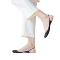 thumbnail image 2 of HuangHuanChen No Show Socks Womens Non Slip Low Cut Socks With Half Foot Cushion Thin Silky Dress Footies Liner Invisible Socks Flats No Show Sock For Slingback Heels Black A, 2 of 6