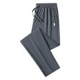 thumbnail image 6 of Men's Stretch Quick Drying Casual Pants Elastic Waist Drawstring Comfortable Lightweight Breathable Active Wear Men's Dress Pants Slim Fit Lounge Adjustable Waist, 6 of 7