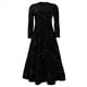 thumbnail image 3 of Vestido de Fiesta con Lentejuelas, Larga, Corte A, Acampanado, con Brillo y Brillo para Mujer, Talla Grande Negro M, 3 of 6
