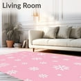 thumbnail image 2 of ODIKA 4x6 Machine Washable Non-Slip Area Rug, Valentine Seasonal Underneath Protective Decoration High Traffic Rug with Pad, Pink, 739943, 2 of 8