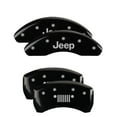 thumbnail image 2 of MGP 4 Caliper Covers Engraved Front & Rear MGP Black finish silver ch Fits select: 2004 JEEP GRAND CHEROKEE LAREDO/COLUMBIA/FREEDOM, 2003 JEEP GRAND CHEROKEE LAREDO, 2 of 6