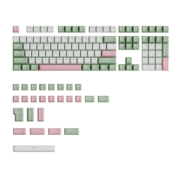 Ergonomic OEM High Two Tone Molded Keycaps for Gaming Mechanical Keyboards Keycaps 134PCS