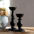thumbnail image 3 of Candelabro de Metal moderno negro, candelabro de hierro grande nórdico para boda, romántico, 3 of 4
