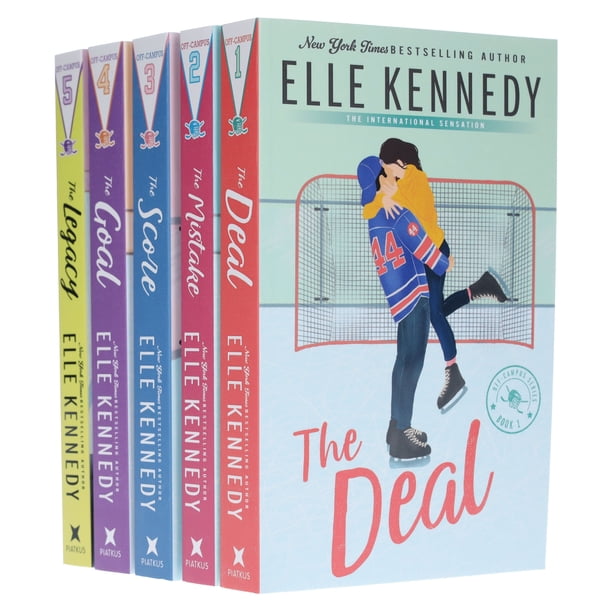 Off-Campus Series By Elle Kennedy 5 Books Sprayed Edge Box Set