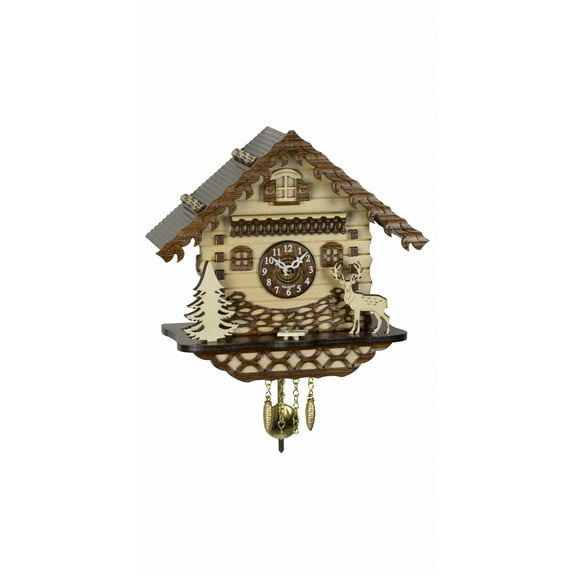 Kuckulino Black Forest Clock Black Forest House with quartz movement and cuckoo chime TU 2064 PQ