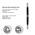 thumbnail image 4 of Portable Makeup Eyebrow Lip Manual Tattoo Pen Metal Microblading Pen AccessoryBlack, 4 of 5