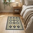thumbnail image 3 of ODIKA Aesthetic Boho Trellis Southwestern Vintage Bathroom Printed for Entryway, Kitchen, Laundry Room, Stain Resistant Thin Throw, 3 of 7
