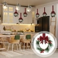 thumbnail image 4 of Dalrosia 6PCS Christmas Cabinets Wreaths for Kitchen Cabinets with Ribbon Artificial Green Leaves Decorative Berry for Kitchen Window Front Door Wall Winter Decor, 4 of 5