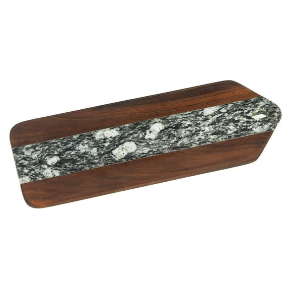 Picnic Plus PSM-557 Tegan Marble Serving Board - White & Black