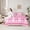 Pink 02, variant on Homewish Glitter Disco Ball Twin Bedding Sets 7-Piece for Teens, Kawaii Princess Bowknot Bedding Comforter Set, Girly Pink Cartoon Reversible Sheet Sets, Super Cozy Room Decor