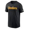 thumbnail image 2 of Men's Nike Black Pittsburgh Steelers Primetime Wordmark Essential T-Shirt, 2 of 3