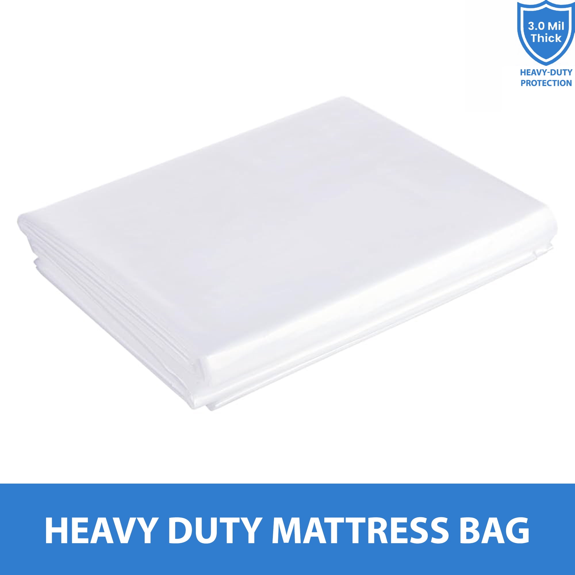 Continental Sleep, Mattress Bag for Moving & Storage, Heavy-Duty Mattress-Protector Cover, Waterproof Mattresses Storage Bags, Polyurethane, Tear Resistant, Queen, (Set Of 2)