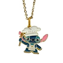 Stitch Cartoon Chef Necklace Charm Pendant