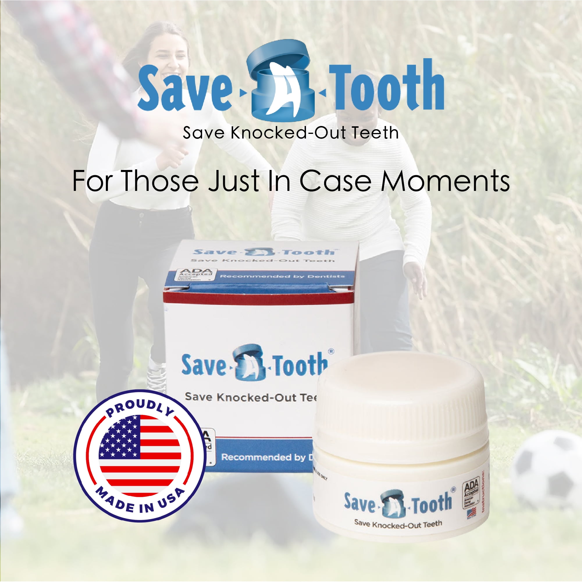 Save-A-Tooth Preserving Kit- Save up to 4 Knocked Out Teeth for up