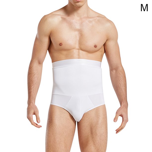 Ropa interior para hombre Cintura adelgazante Entrenador Corsé Calzoncillos Fajas corporales, Blanco, M Kearding AP001430-05