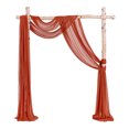 thumbnail image 1 of Billuyoard Transforme el lugar con cenefa de boda para la gran entrada, tela drapeada con de boda, duradera y suave Kits de decoración para fiestas bermellón, 1 of 6