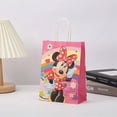thumbnail image 4 of Juego de 6/24 bolsas de regalo con asa para decoración de fiestas de cumpleaños de Mickey Minnie Mouse, bolsas de papel para dulces, suministros para fiestas de baby shower para niños y niñas, 4 of 5