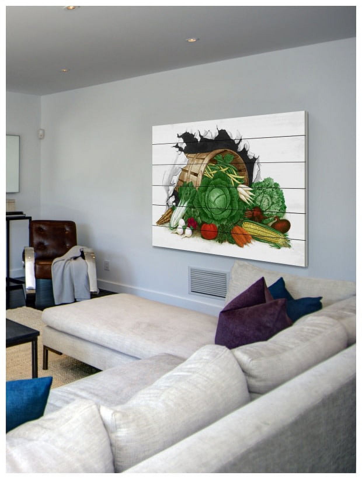 Marmont Hill "Veggies" Painting Print on White Wood