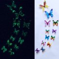 thumbnail image 2 of 12Pcs Multicolor Glow in The Dark Butterfly Wall Stickers Removable, Luminous Butterfly Design Decal Art Wall Stickers Room Magnetic Decor (12Pcs, Multicolor), 2 of 2
