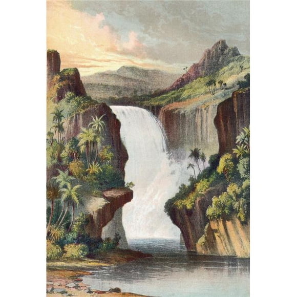 Design Pics DPI1957552 Murchison Falls River Nile Kabarega Uganda Africa in The 19th Century From The Life & Explorations of Dr. Livingstone Published C.1875 Poster Print, 12 x 17