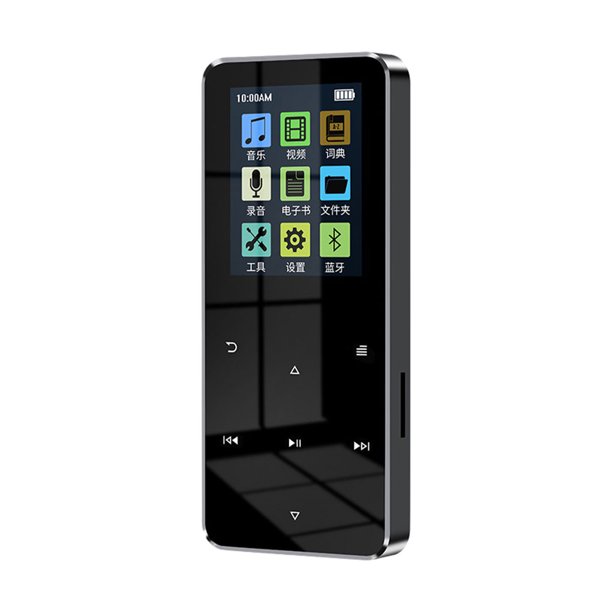 Reproductor MP3 con pantalla táctil de reproducción de vídeo y altavoces portátiles, reproductor de música ABS, pequeña ocupación