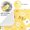 thumbnail image 2 of Yellow Floral Dish Drying Mat Dish Drainer Rack Mats Water Absorbent Non-Slip Easy Clean Heat Resistant for Kitchen Counter, 2 of 8