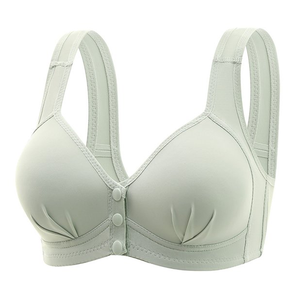 WILLBEST Brasieres Sujetador De Mujer Con Hebilla Frontal Y Borde De Encaje, Sin Aro De Acero, Sin Costuras, Para Yoga, Dormir, Talla Grande 2299