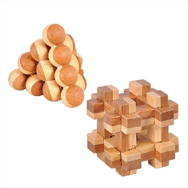 Cerradura de Madera Kongmingsuo Intelligence Suo Fancy Toy Adulto 10 Alta Dificultad C