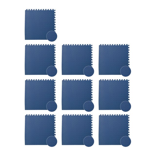 Flmtop 10 Pcs Tapis de Sport Résistant aux Chocs, Couleur Unie, Gym, Maison, Yoga, Usage Quotidien
