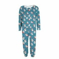 thumbnail image 4 of Mifsaly Plus Size Pajama Set Women Christmas Xmas Print Pjs 2 Piece Oversized Long Sleeve Sleepwear Loose Crewneck Nightwear Lounge Sleep Pants 2025 Winter Festival Loungewear, 4 of 6