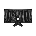 thumbnail image 5 of Ropa interior elegante para mujer, bragas sexys sin censura, disfraz sexual con entrepierna abierta, pantalones cortos metálicos brillantes con trasero abierto y tiro bajo, 5 of 5