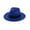 Blue, variant on Wide Brim Fedora Hats for Women & Men Classic Dress Panama Hat Adjustable Felt Hat with Band