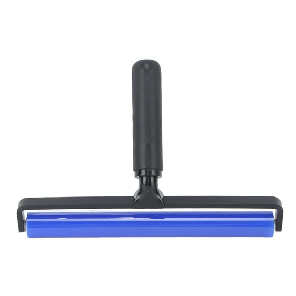 Qukaim Rouleau manuel en silicone pour enlever la poussière - Super collant - Bleu - Action statique douce - Avec poignée noire - 30,5 cm