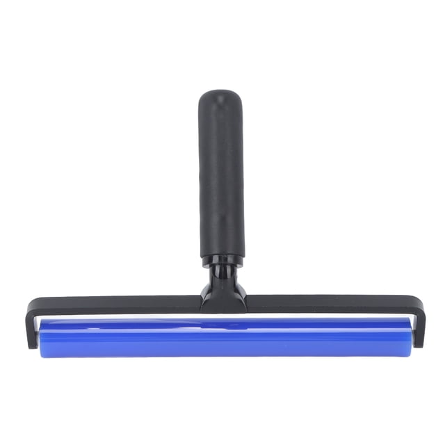 High Adhesion Blue Silicone Dust Roller Manual Dust Removal Roller Anti Static Cleaner Tool with Black Plastic Handle 10in
