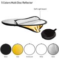 thumbnail image 2 of 60cm 80cm 110cm Multi-Disc 5 in 1 Round Photo Studio Light Diffuser Collapsible Photography Reflector 60CM, 2 of 8