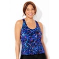 thumbnail image 2 of Swimsuits for All Women's Chlorine Resistant Racerback Tankini Top, 2 of 6
