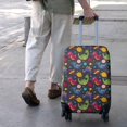 thumbnail image 3 of DarkBlue Dinosaurs InSpace Pattern Luggage Cover Fashion Suitcase Cover Baggage Covers Fit 25-28 Inch Luggage (Go Travel), 3 of 5