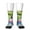 2 Black-2, variant on Alligator Donut Pool Float Knee Socks, High Socks Long Stretchy Sock Women Knee High Stocking, Long Socks for Women