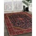 thumbnail image 3 of Ahgly Company Machine Washable Indoor Square Traditional Chestnut Brown Area Rugs, 7' Square, 3 of 7