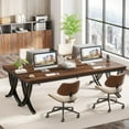 thumbnail image 6 of Finmind Rectangular Conference Table for 6-8 People, 78" Large Wood Seminar Table for Home Office, 6 of 6