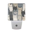 thumbnail image 6 of Yayeee LED Night Light for The Home Plug in With Light Sensors 2 Pack, Blue Cute Cats, 6 of 6